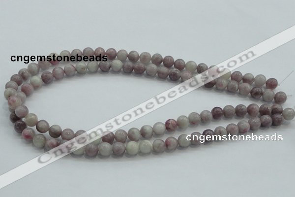 CLI52 15.5 inches 8mm round natural lilac jasper beads wholesale