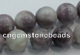 CLI55 15.5 inches 14mm round natural lilac jasper beads wholesale