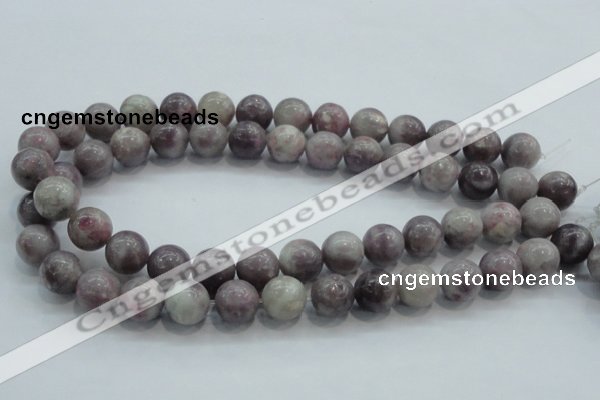 CLI55 15.5 inches 14mm round natural lilac jasper beads wholesale