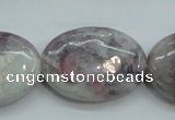 CLI59 15.5 inches 22*30mm oval natural lilac jasper beads wholesale