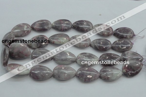 CLI61 15.5 inches 22*30mm teardrop natural lilac jasper beads wholesale