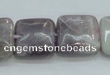 CLI62 15.5 inches 20*20mm square natural lilac jasper beads wholesale