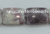 CLI64 15.5 inches 18*25mm rectangle natural lilac jasper beads wholesale