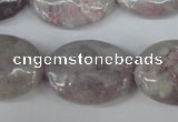 CLI70 15.5 inches 18*25mm oval lilac jasper beads wholesale