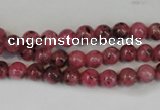 CLJ212 15.5 inches 6mm round dyed sesame jasper beads wholesale