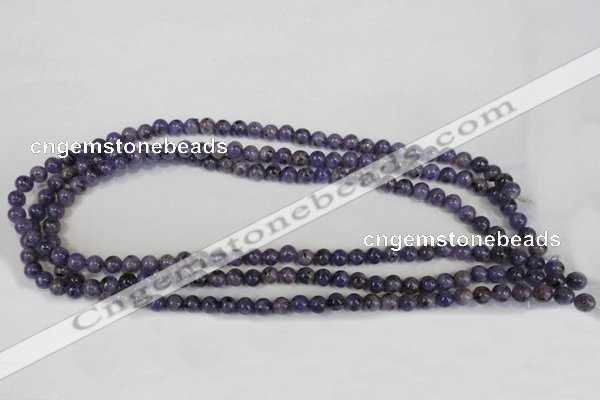 CLJ213 15.5 inches 6mm round dyed sesame jasper beads wholesale