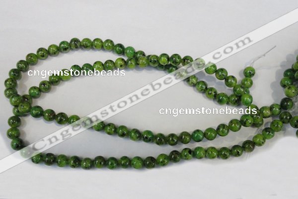 CLJ220 15.5 inches 8mm round dyed sesame jasper beads wholesale
