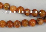 CLJ221 15.5 inches 8mm round dyed sesame jasper beads wholesale