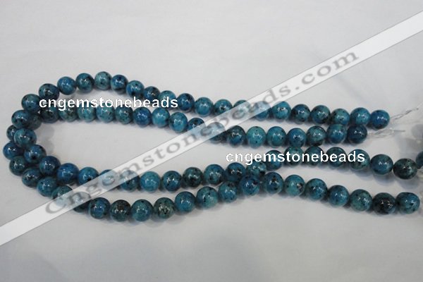 CLJ235 15.5 inches 10mm round dyed sesame jasper beads wholesale