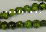 CLJ240 15.5 inches 10mm nuggets dyed sesame jasper beads wholesale