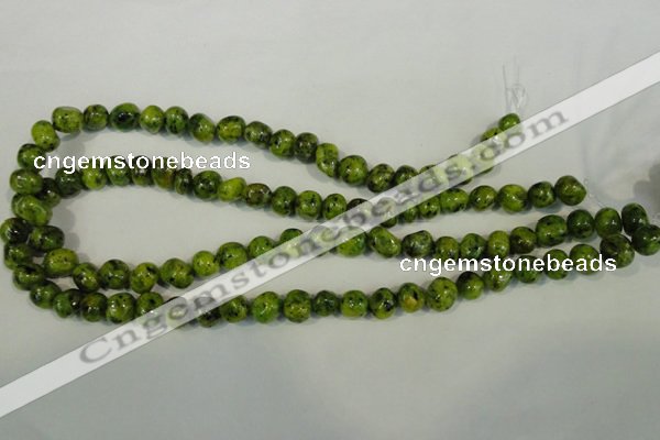 CLJ240 15.5 inches 10mm nuggets dyed sesame jasper beads wholesale