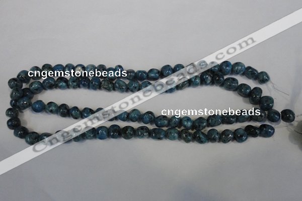 CLJ243 15.5 inches 10mm nuggets dyed sesame jasper beads wholesale