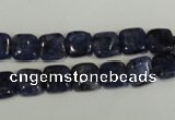 CLJ255 15.5 inches 8*8mm square dyed sesame jasper beads wholesale