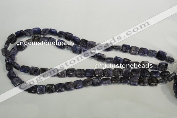 CLJ263 15.5 inches 10*10mm square dyed sesame jasper beads wholesale