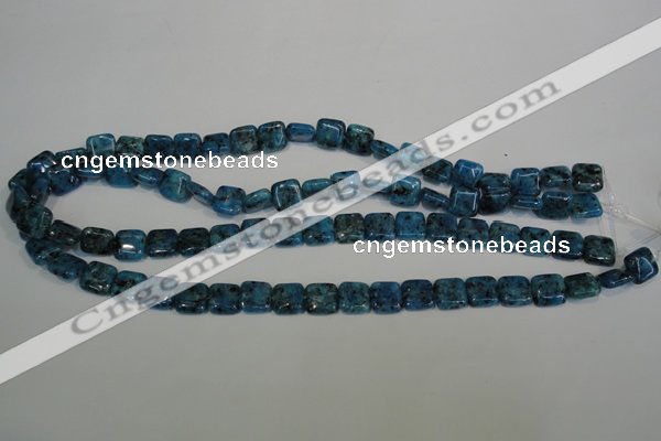 CLJ265 15.5 inches 10*10mm square dyed sesame jasper beads wholesale