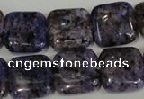 CLJ273 15.5 inches 16*16mm square dyed sesame jasper beads wholesale