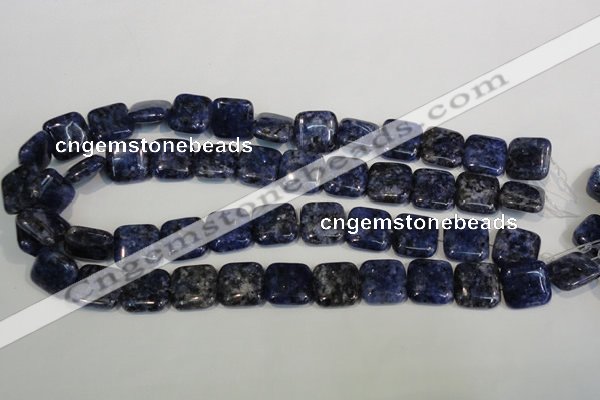 CLJ274 15.5 inches 16*16mm square dyed sesame jasper beads wholesale