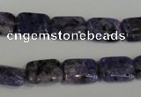 CLJ283 15.5 inches 10*14mm rectangle dyed sesame jasper beads wholesale