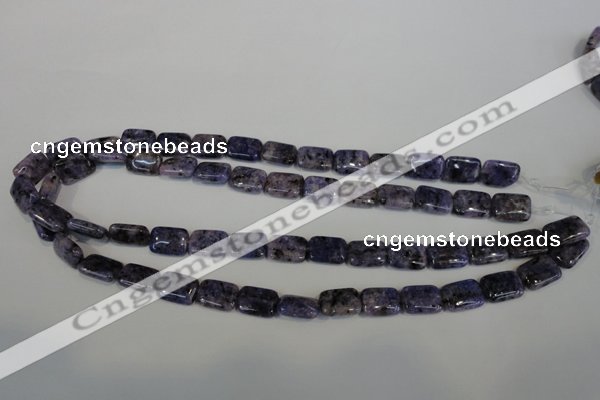 CLJ283 15.5 inches 10*14mm rectangle dyed sesame jasper beads wholesale