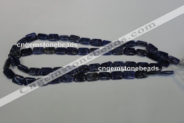 CLJ284 15.5 inches 10*14mm rectangle dyed sesame jasper beads wholesale