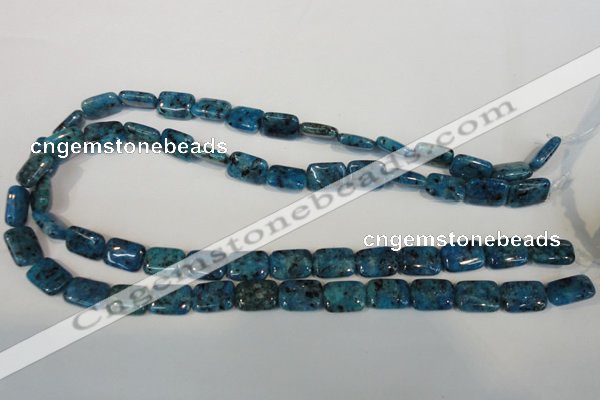 CLJ285 15.5 inches 10*14mm rectangle dyed sesame jasper beads wholesale