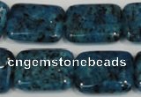 CLJ295 15.5 inches 15*20mm rectangle dyed sesame jasper beads wholesale