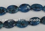 CLJ320 15.5 inches 10*14mm oval dyed sesame jasper beads wholesale