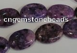 CLJ324 15.5 inches 13*18mm oval dyed sesame jasper beads wholesale