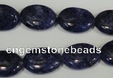 CLJ325 15.5 inches 13*18mm oval dyed sesame jasper beads wholesale