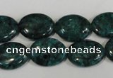 CLJ327 15.5 inches 13*18mm oval dyed sesame jasper beads wholesale