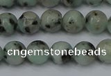 CLJ402 15.5 inches 8mm round sesame jasper beads wholesale