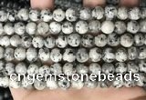 CLJ501 15.5 inches 4mm,6mm,8mm,10mm & 12mm round sesame jasper beads