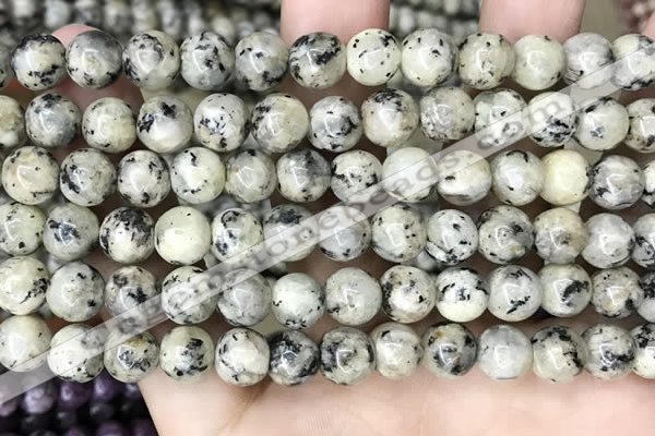 CLJ502 15.5 inches 4mm,6mm,8mm,10mm & 12mm round sesame jasper beads