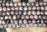 CLJ504 15.5 inches 4mm,6mm,8mm,10mm & 12mm round sesame jasper beads