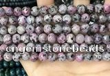 CLJ505 15.5 inches 4mm,6mm,8mm,10mm & 12mm round sesame jasper beads