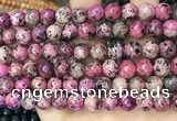 CLJ507 15.5 inches 4mm,6mm,8mm,10mm & 12mm round sesame jasper beads