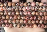 CLJ508 15.5 inches 4mm,6mm,8mm,10mm & 12mm round sesame jasper beads