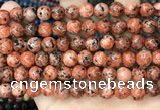 CLJ509 15.5 inches 4mm,6mm,8mm,10mm & 12mm round sesame jasper beads