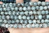 CLJ516 15.5 inches 4mm,6mm,8mm,10mm & 12mm round sesame jasper beads