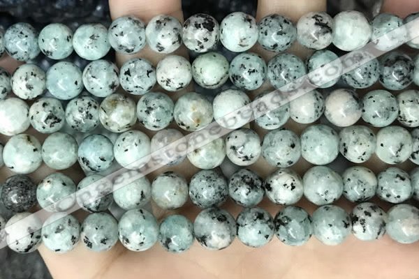 CLJ517 15.5 inches 4mm,6mm,8mm,10mm & 12mm round sesame jasper beads