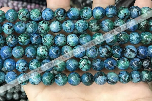 CLJ520 15.5 inches 4mm,6mm,8mm,10mm & 12mm round sesame jasper beads