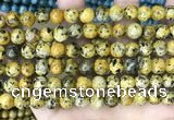 CLJ525 15.5 inches 4mm,6mm,8mm,10mm & 12mm round sesame jasper beads