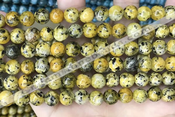 CLJ525 15.5 inches 4mm,6mm,8mm,10mm & 12mm round sesame jasper beads