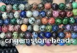 CLJ533 15.5 inches 4mm,6mm,8mm,10mm & 12mm round sesame jasper beads