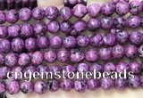 CLJ555 15.5 inches 6mm,8mm,10mm & 12mm faceted round sesame jasper beads