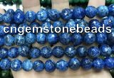CLJ573 15 inches 10mm faceted round sesame jasper beads