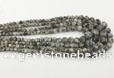 CLJ610 6mm - 14mm round sesame jasper graduated beads