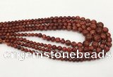 CLJ614 6mm - 14mm round sesame jasper graduated beads