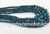 CLJ616 6mm - 14mm round sesame jasper graduated beads