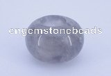 CLO02 19*30mm rondelle loose cloudy quartz gemstone beads wholesale